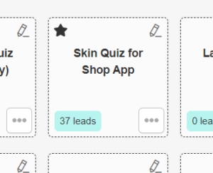 how to show quiz in shop app select quiz